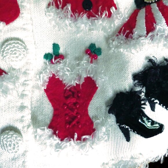 COPY - Michael Simon Embellished Christmas Sweater/ //Sexy Mrs. Santa - Picture 6 of 11